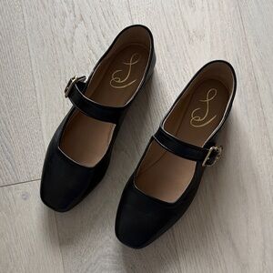 Black Mary Jane Flats